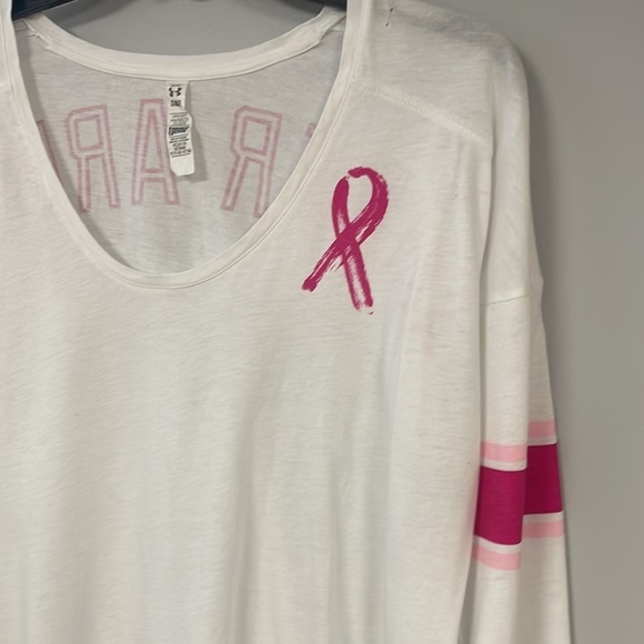 Under armor heat gear ,  SM/P (seems larger) Fight Breast Cancer T-shirt - Picture 5 of 7